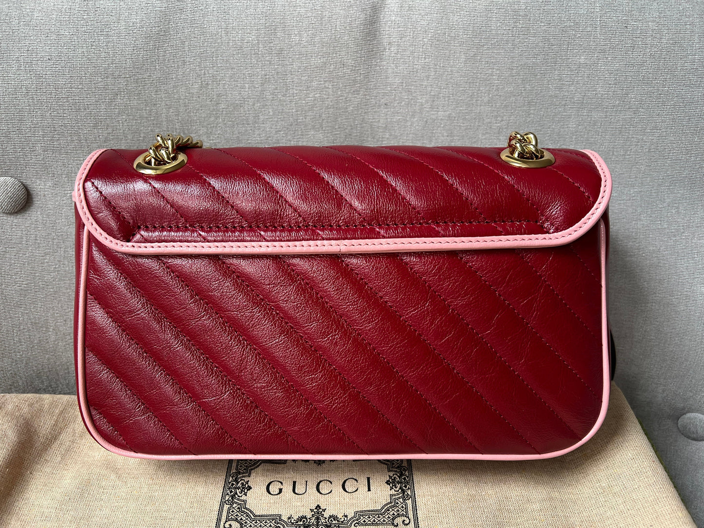 Gucci GG Torchon Pink Marmont Small Shoulder Bag
