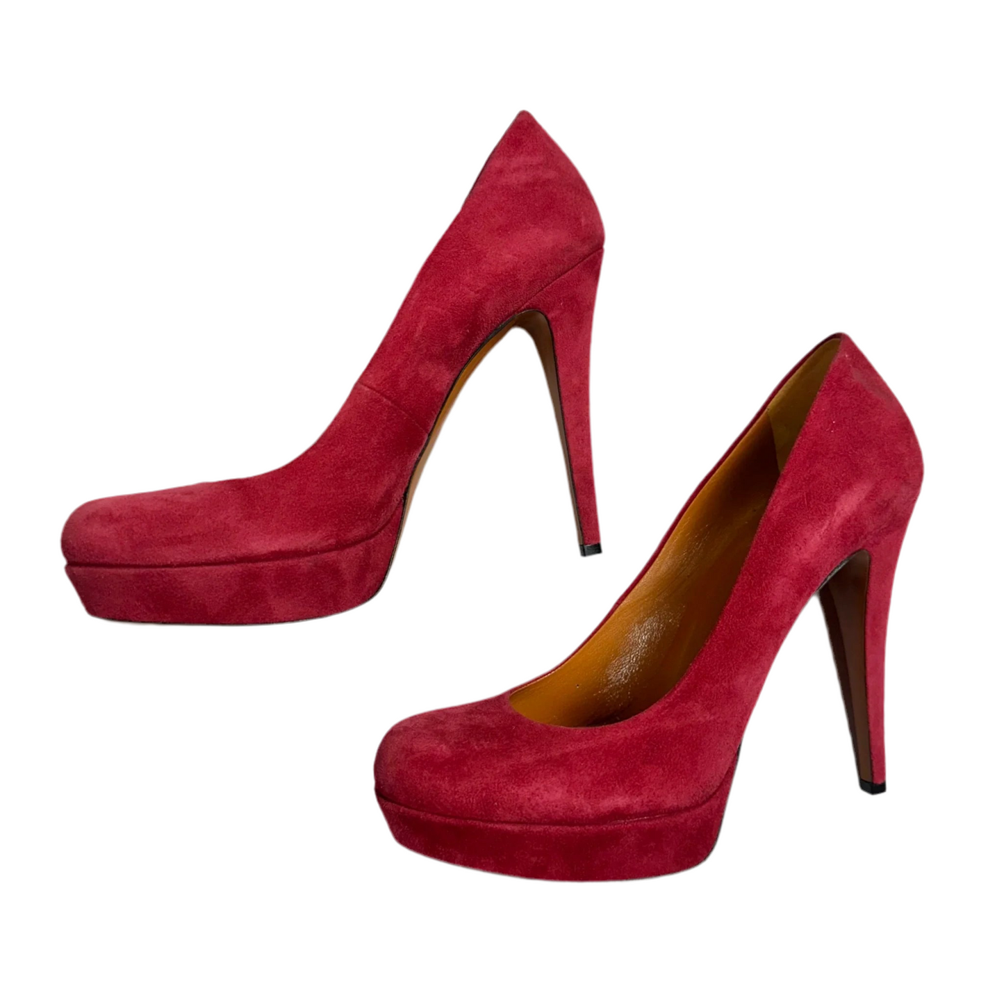 Shoes Luxury Designer By Gucci In Red, Size: 6.5