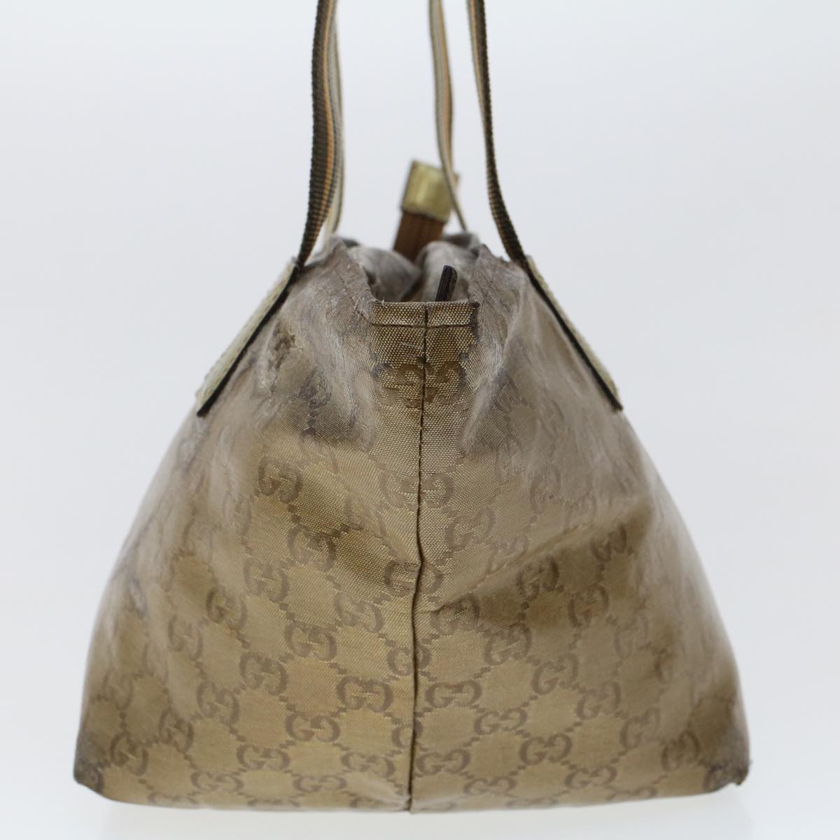GUCCI GG Canvas Shoulder Bag Beige 131228  47214