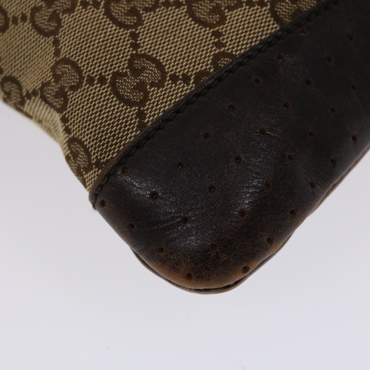 GUCCI GG Canvas Shoulder Bag Beige 145857  47690