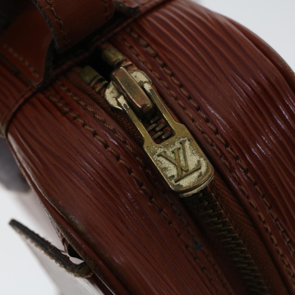 LOUIS VUITTON Epi June Feuille Shoulder Bag Kenya Brown M52153 LV  47955
