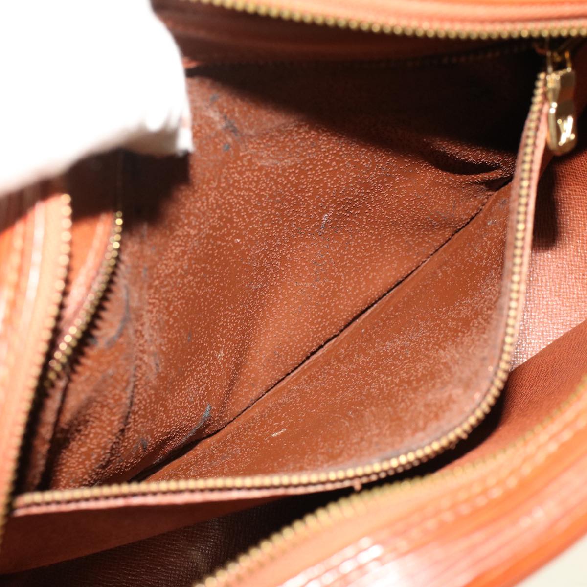 LOUIS VUITTON Epi June Feuille Shoulder Bag Kenya Brown M52153 LV  47955