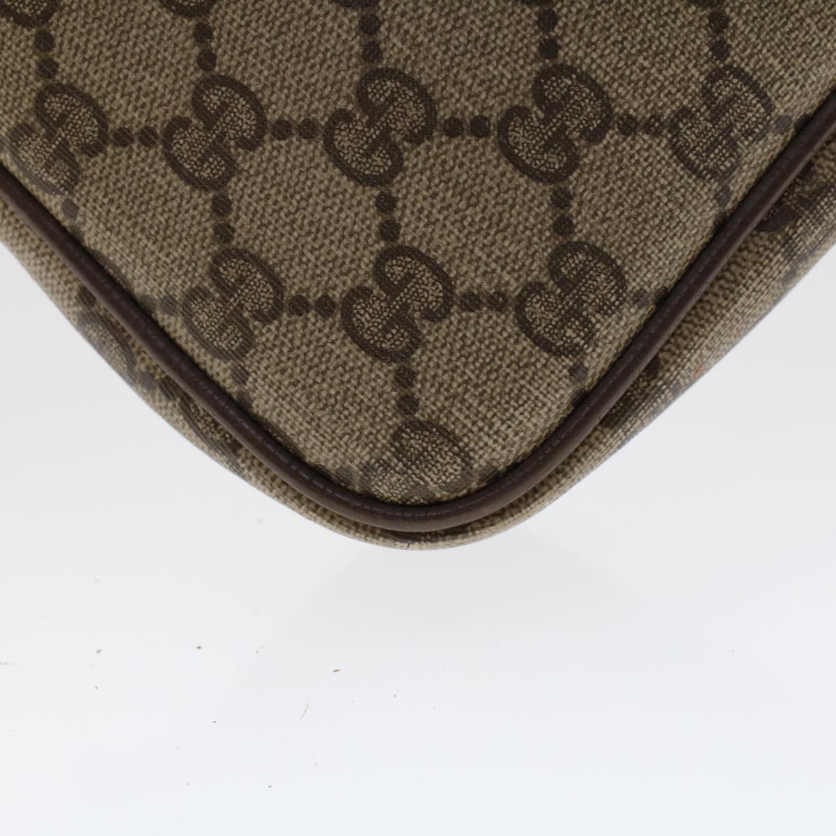 GUCCI GG Canvas Shoulder Bag PVC Leather Beige  48136