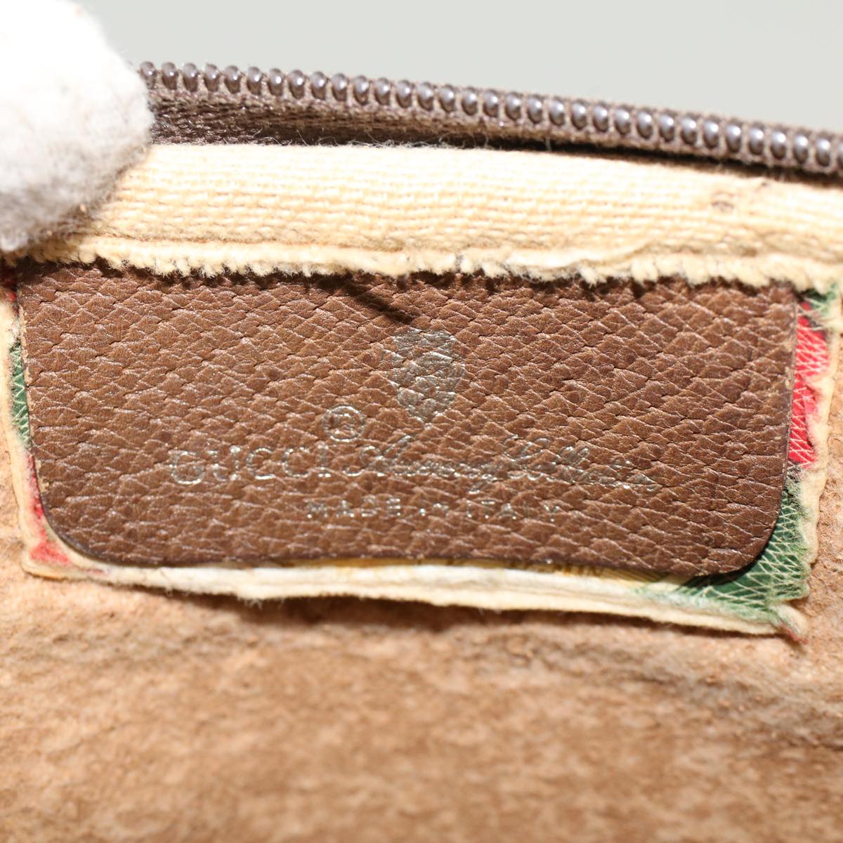 GUCCI GG Canvas Shoulder Bag PVC Leather Beige  48136