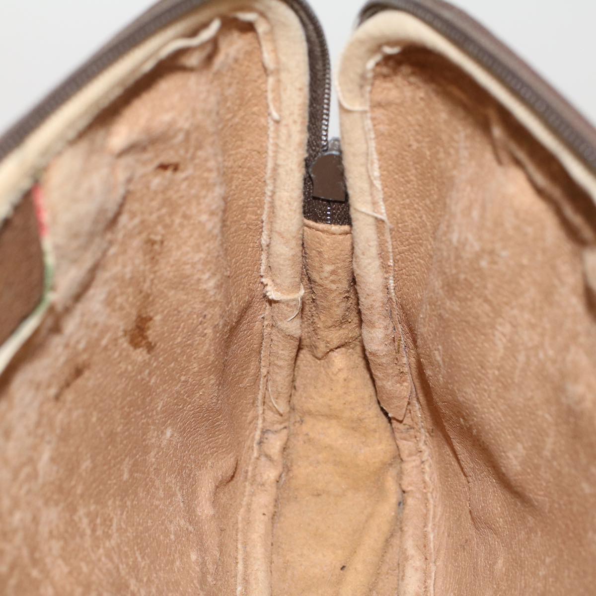GUCCI GG Canvas Shoulder Bag PVC Leather Beige  48136