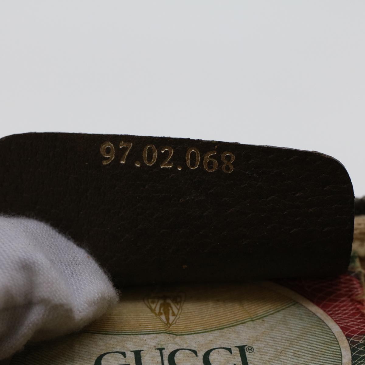 GUCCI GG Canvas Shoulder Bag PVC Leather Beige  48136
