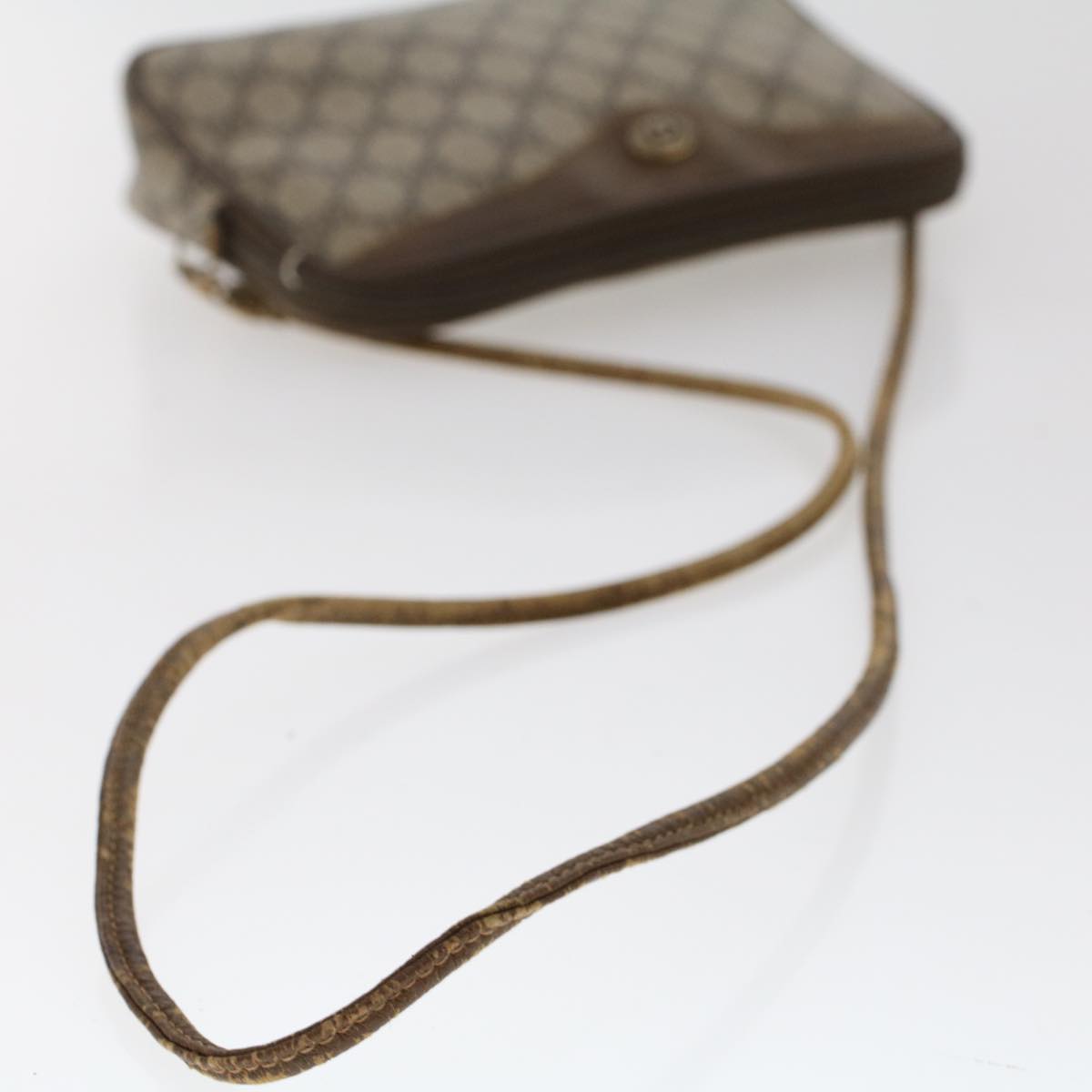 GUCCI GG Canvas Shoulder Bag PVC Leather Beige  48136