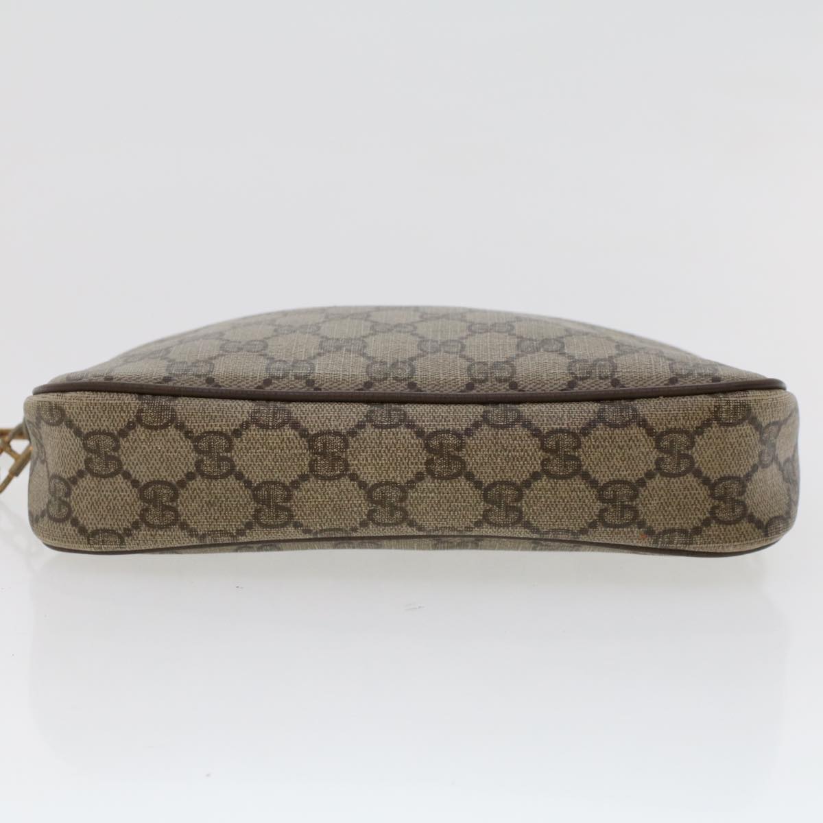 GUCCI GG Canvas Shoulder Bag PVC Leather Beige  48136