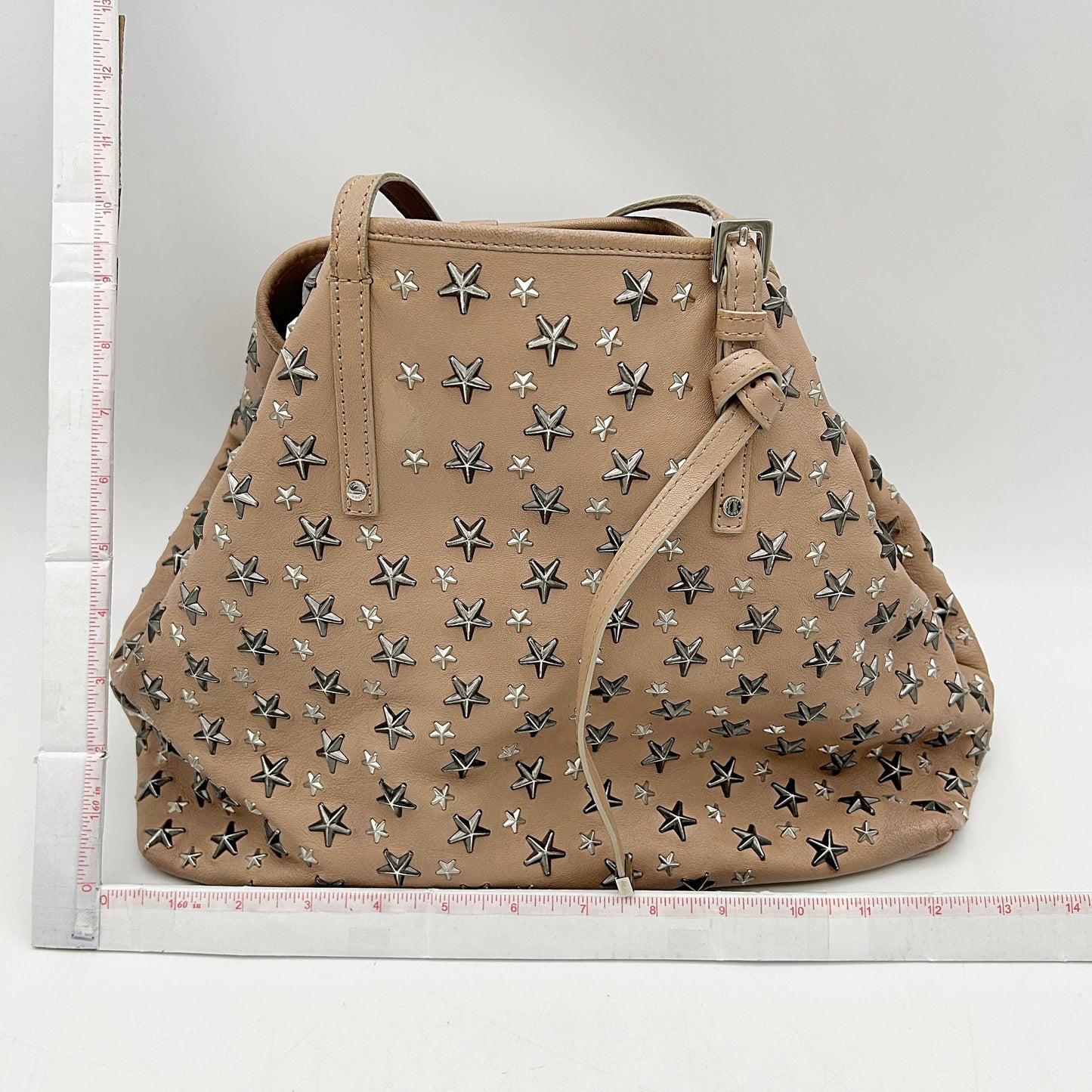 Jimmy Choo Star Studded Leather Tote Bag - Brown Totes, Handbags LA11914