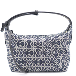 LOEWE Small Cubi Anagram Jacquard Canvas Shoulder Bag