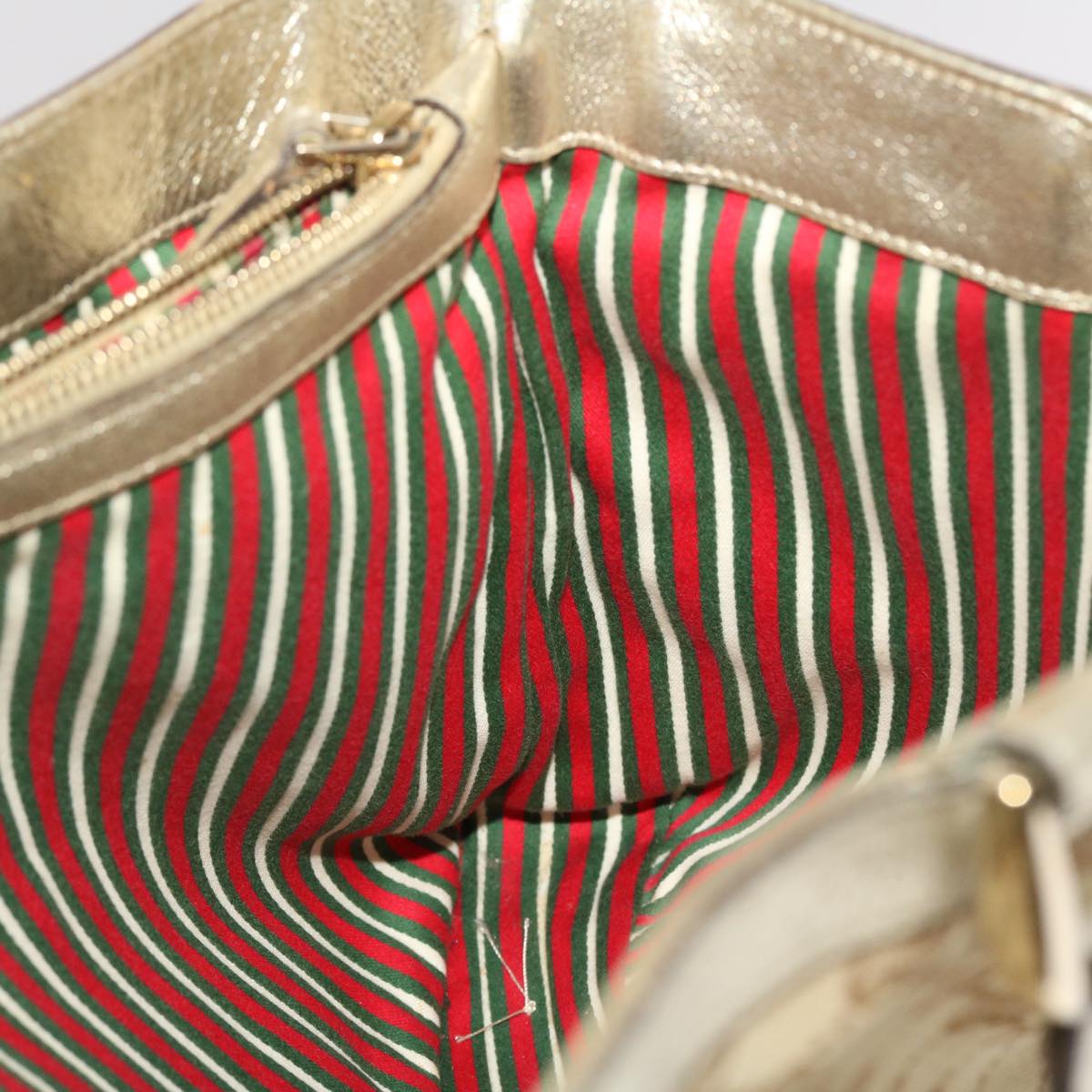 GUCCI GG Canvas Tote Bag Beige Gold  49062