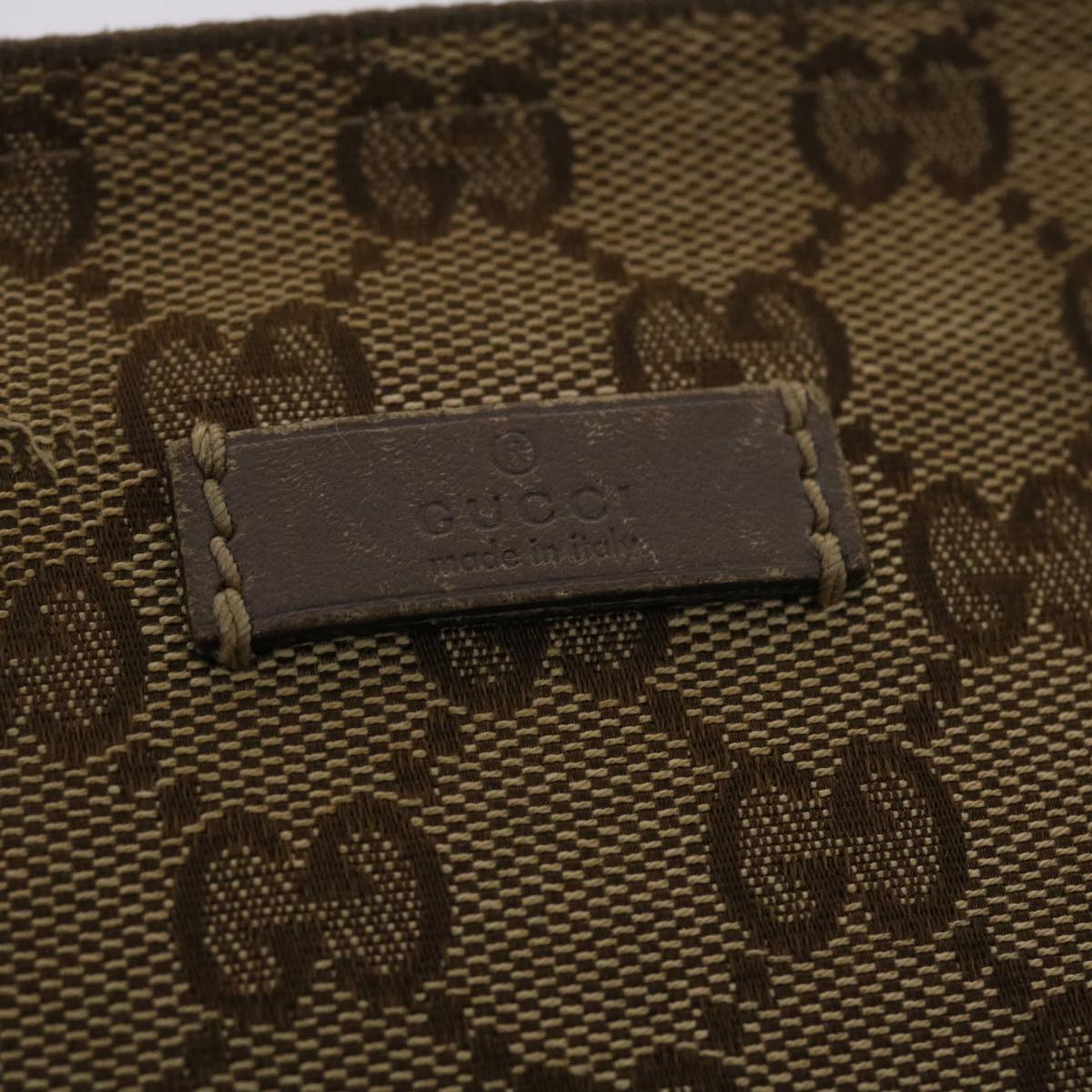 GUCCI GG Canvas Sherry Line Shoulder Bag Beige Pink  49065