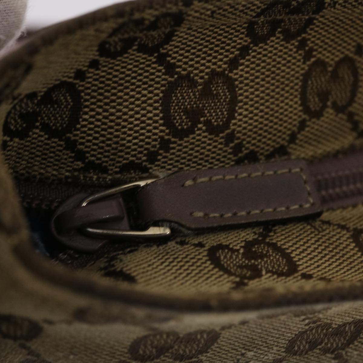 GUCCI GG Canvas Sherry Line Shoulder Bag Beige Pink  49065
