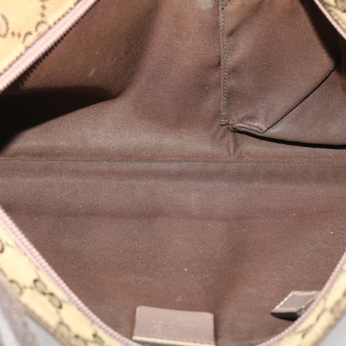 GUCCI GG Canvas Sherry Line Shoulder Bag Beige Pink  49065