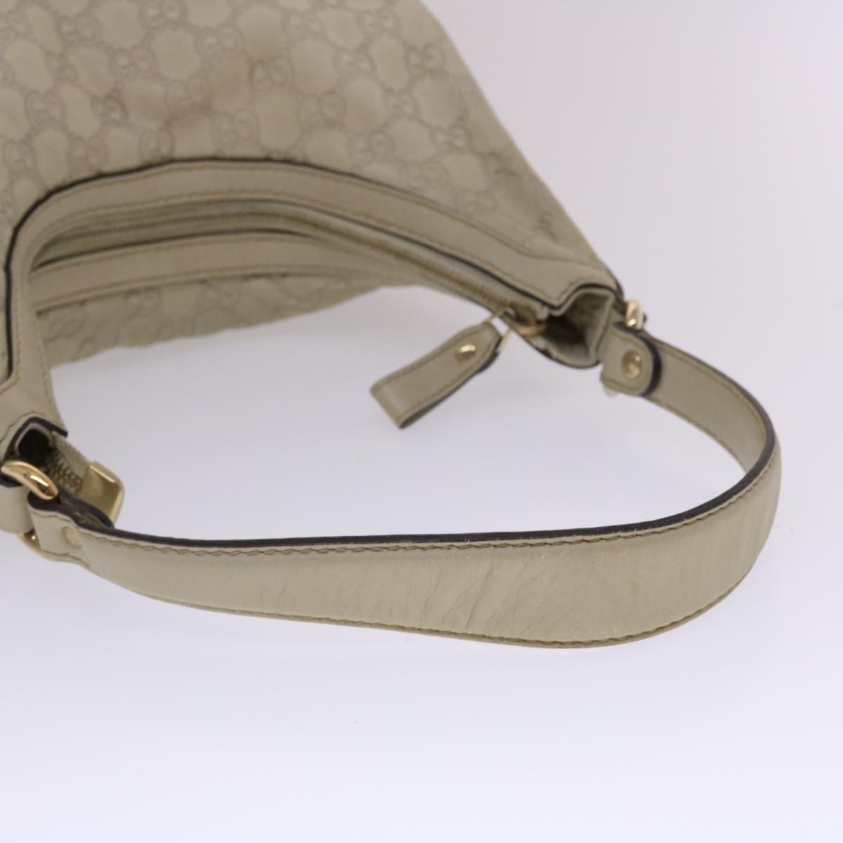 GUCCI  Shima Shoulder Bag Leather White 002404  49070