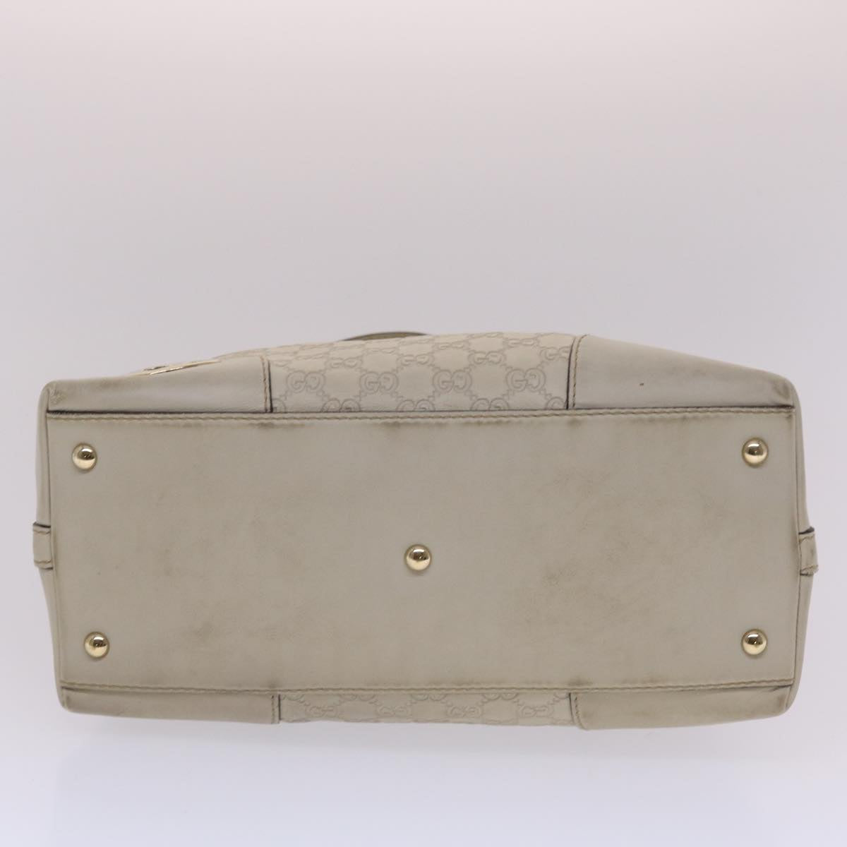 GUCCI  Shima Shoulder Bag Leather White 002404  49070