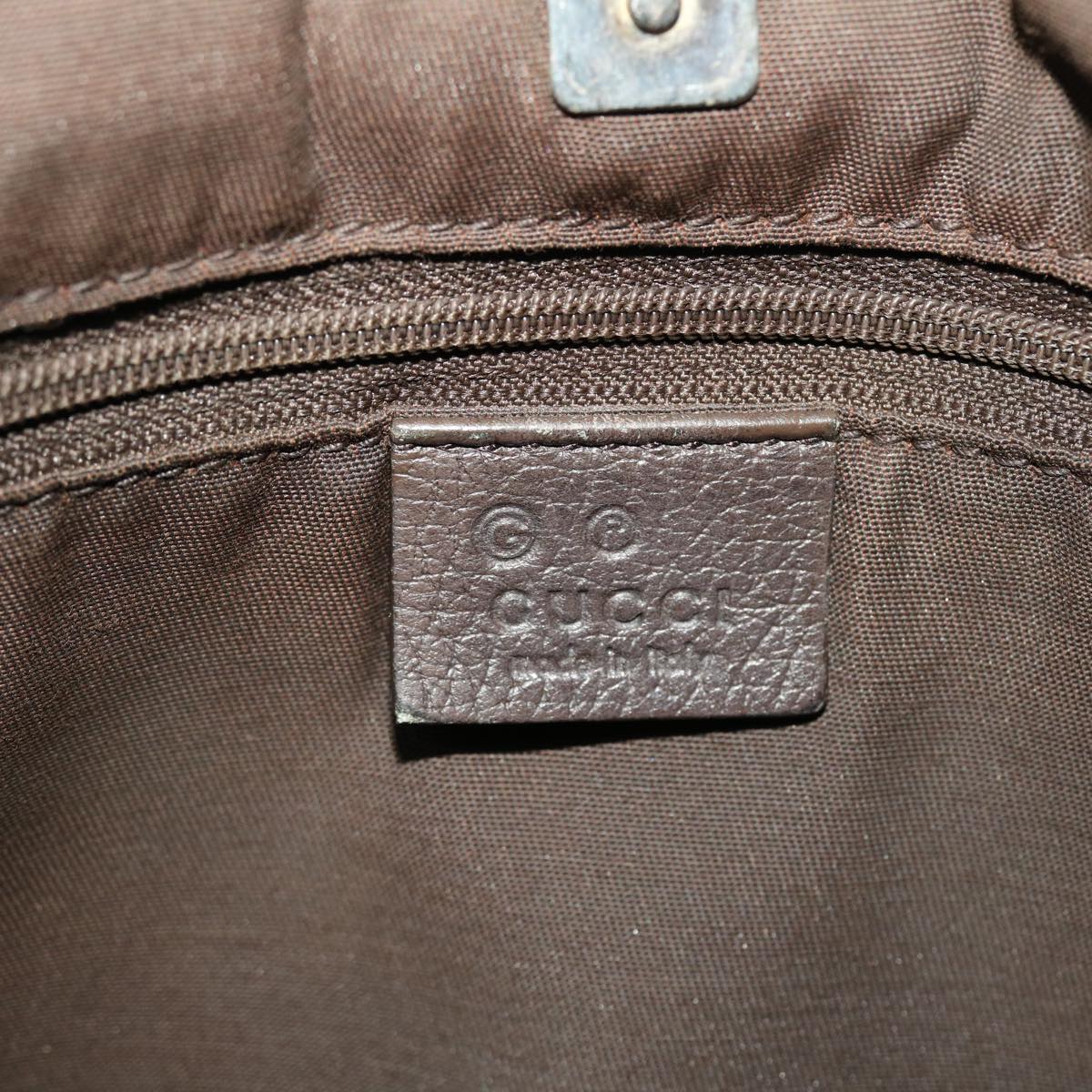 GUCCI GG Canvas Tote Bag Coated Canvas Beige Dark Brown 268639  49291
