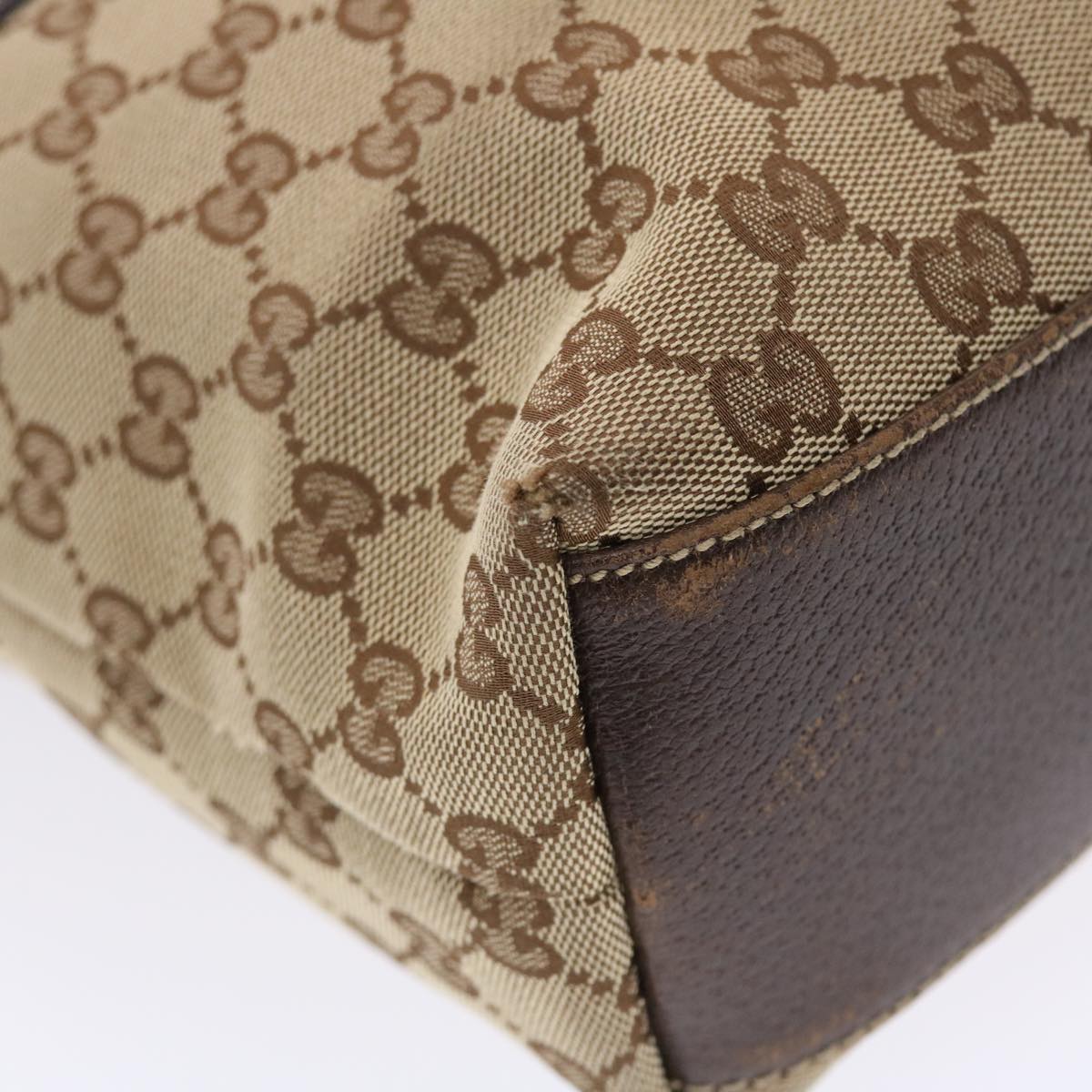 GUCCI GG Canvas Tote Bag Beige 153361  49790