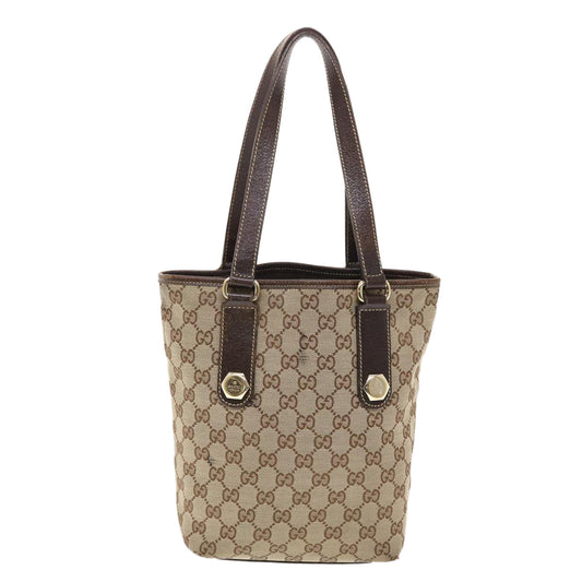 GUCCI GG Canvas Tote Bag Beige 153361  49790