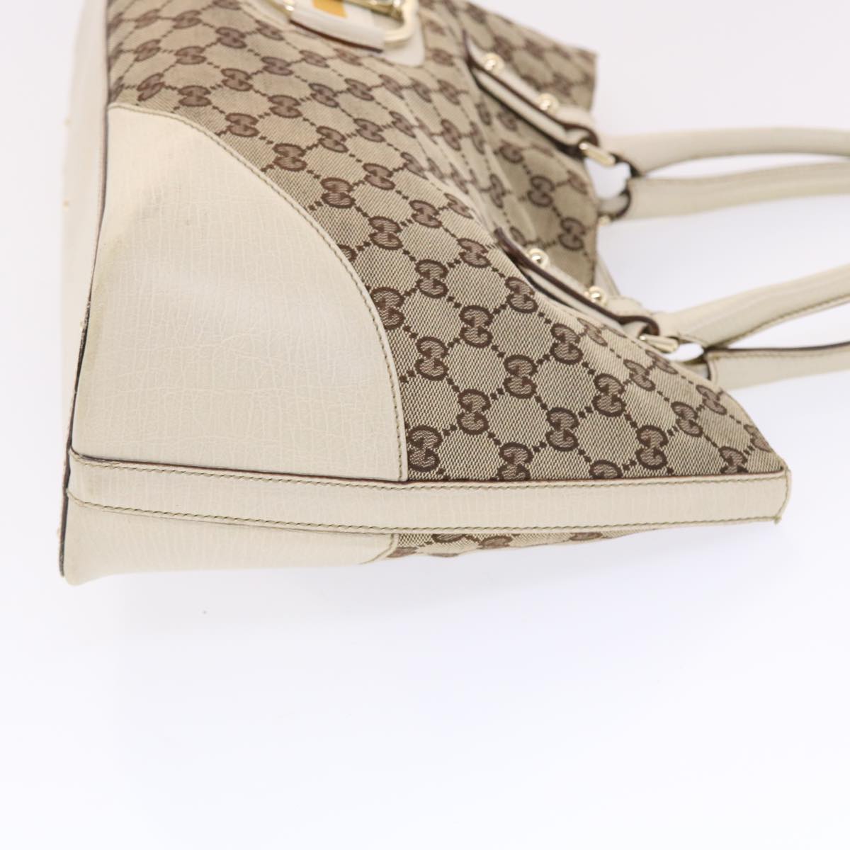 GUCCI GG Canvas Sherry Line Shoulder Bag Beige White 137385  49887