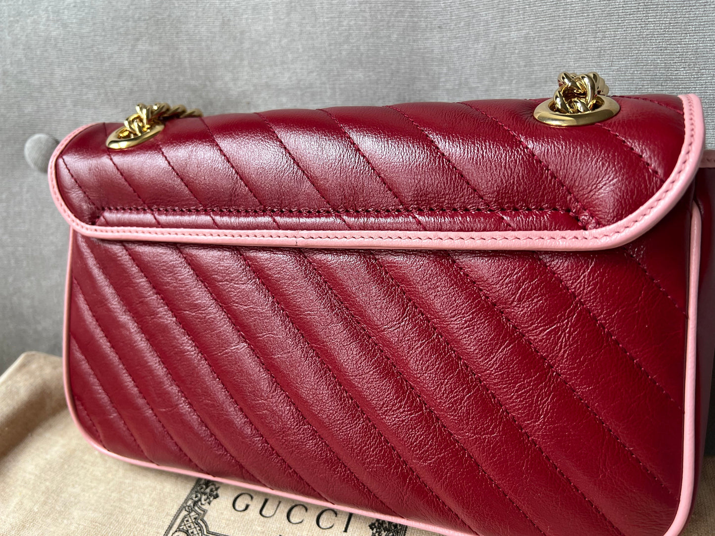 Gucci GG Torchon Pink Marmont Small Shoulder Bag