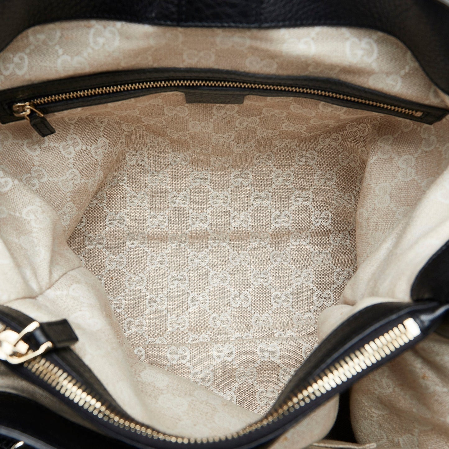 Black Gucci Medium Bamboo Diana Tote
