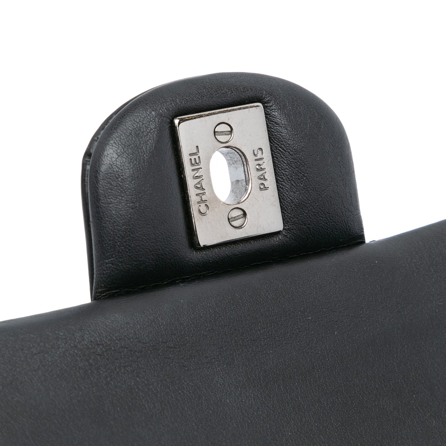 Black Chanel Medium Classic Patent Double Flap Shoulder Bag