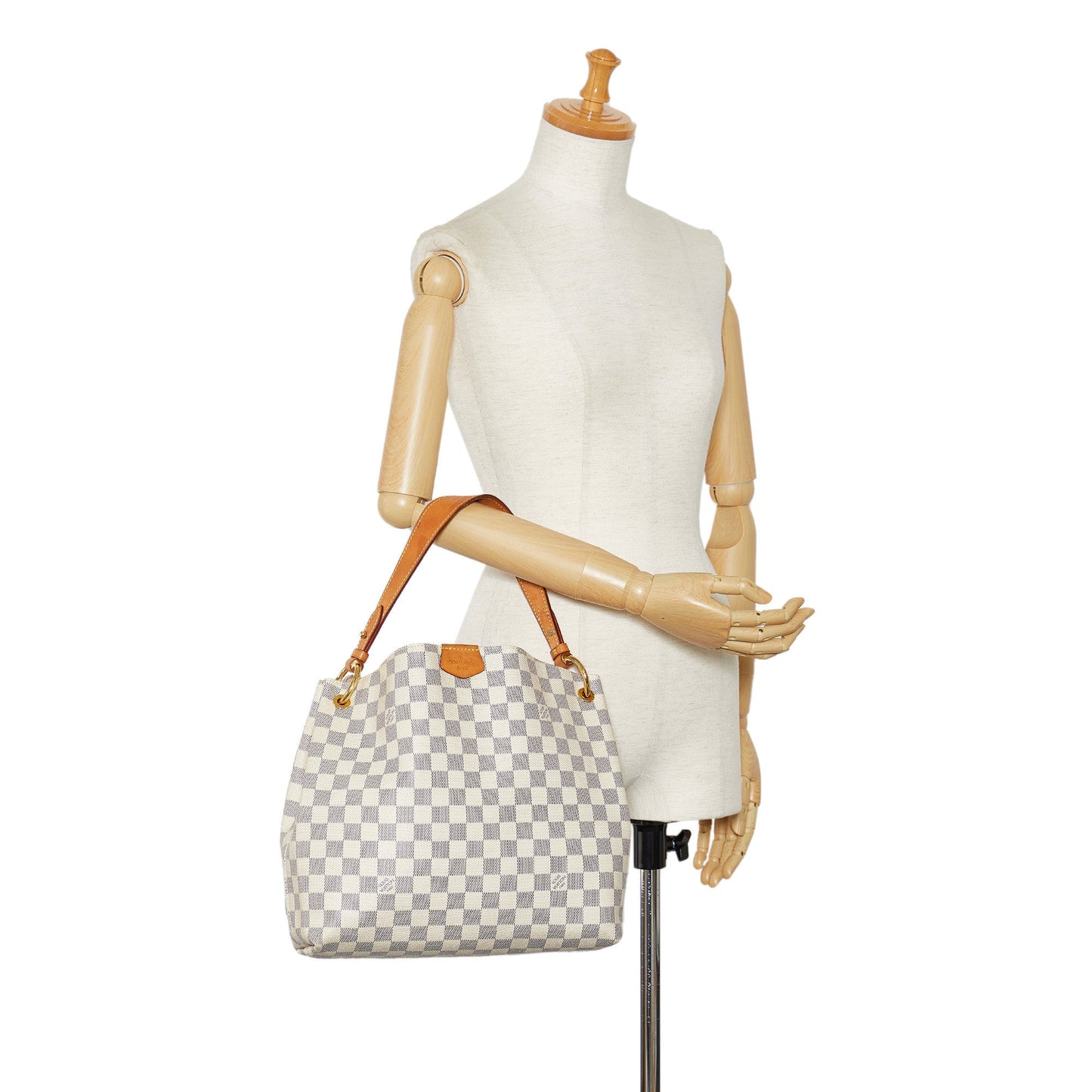LOUIS VUITTON Damier Azur Graceful PM Shoulder Bag