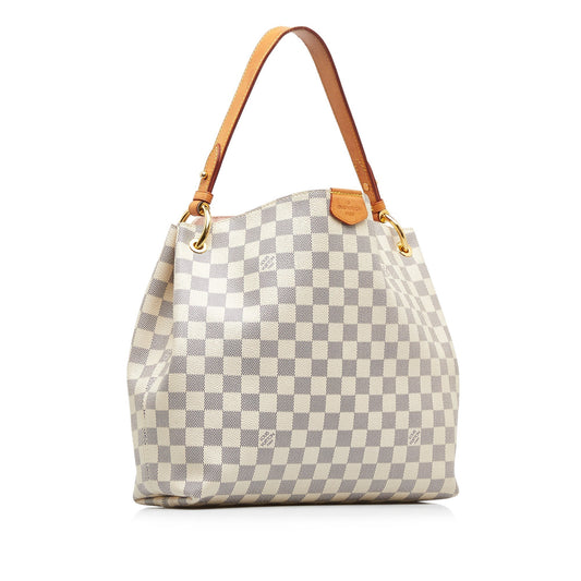 LOUIS VUITTON Damier Azur Graceful PM Shoulder Bag