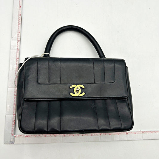 Chanel Vintage Vertical Quilt Kelly Bag - Black Handle Bags, Handbags LA18012