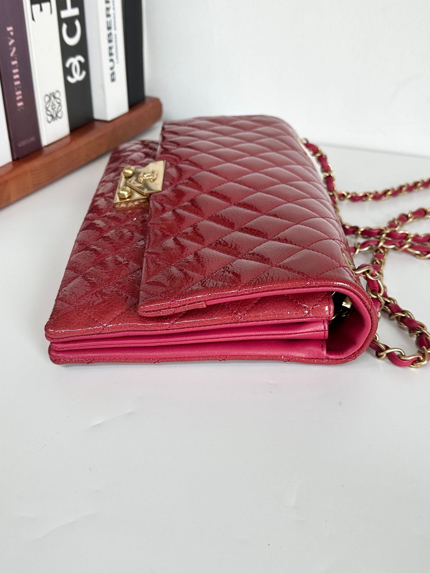 Chanel Pagoda Accordion Flap Bag - Red Shoulder Bags, Handbags #E