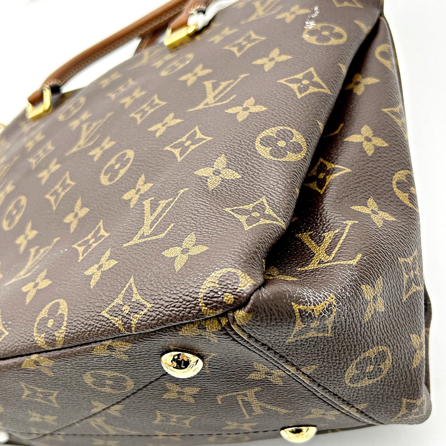 Louis Vuitton LV Monogram Pallas MM - Brown Handle Bags, Handbags LA31581