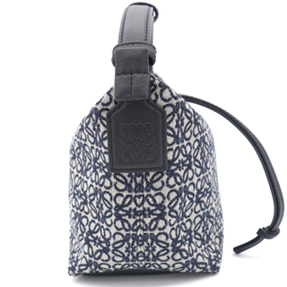 LOEWE Small Cubi Anagram Jacquard Canvas Shoulder Bag