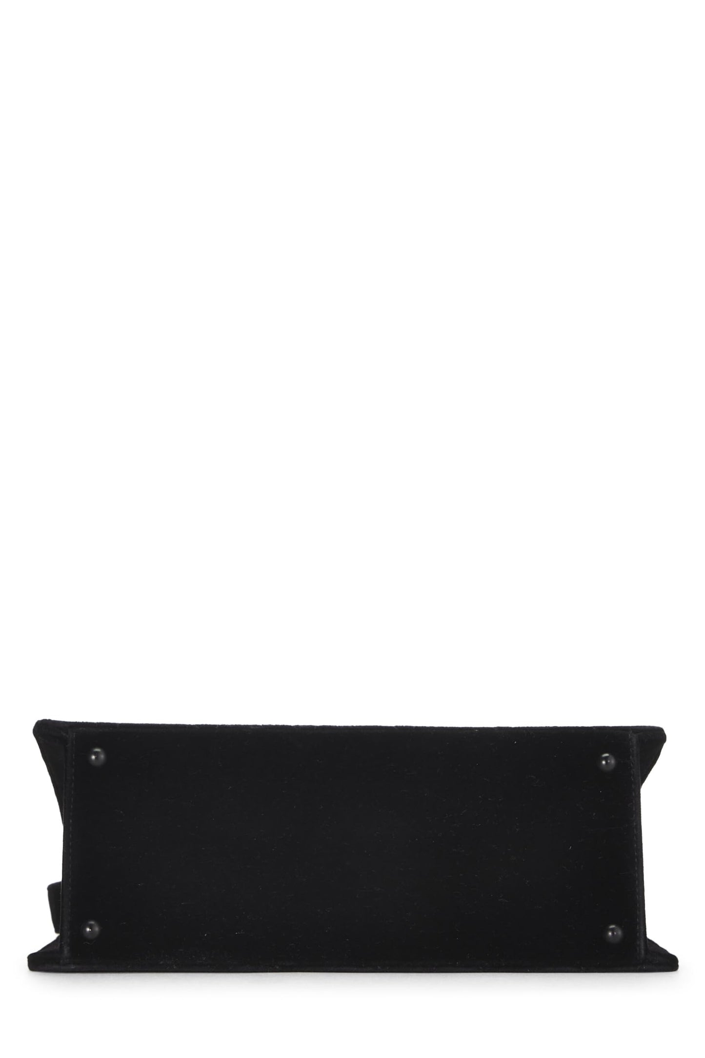 Chanel,  Black Velour Shoulder Bag, Black