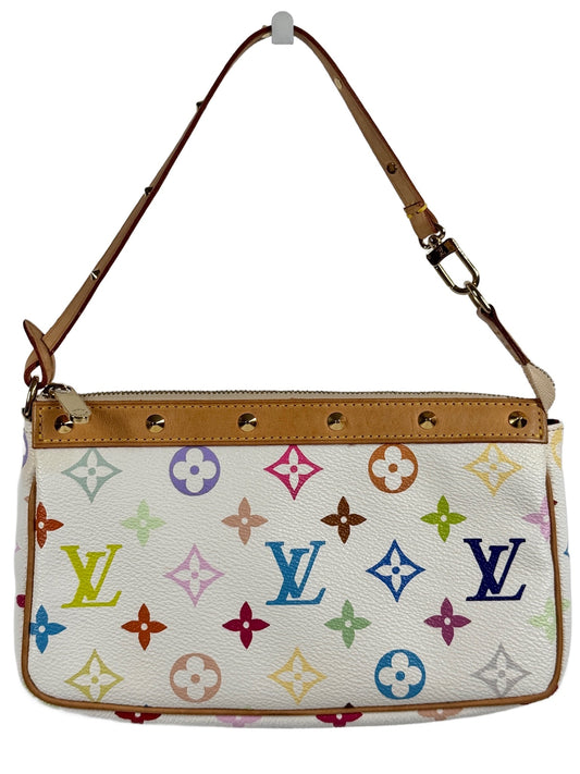 Louis Vuitton Vintage 2004 Monogram Multicolor Blanc / White Pochette Accessoires