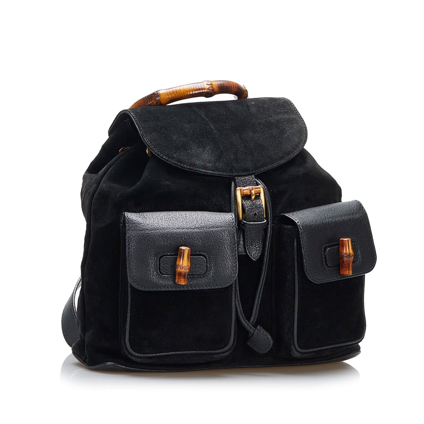 Gucci Bamboo Suede Backpack