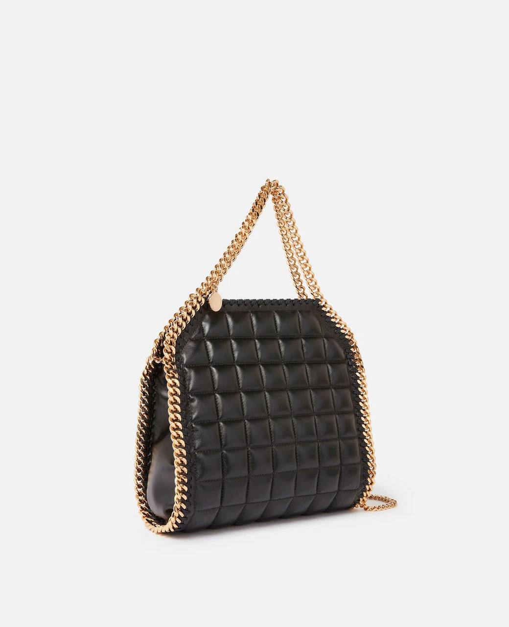 Falabella quilted mini square tote bag
