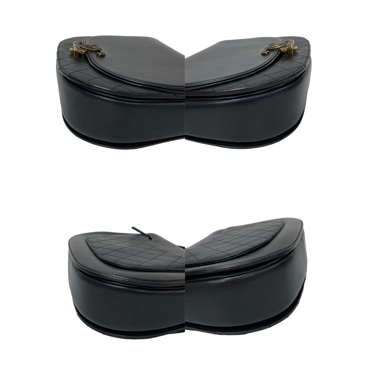 CHANEL Shoulder Bag lambskin black Matrasse