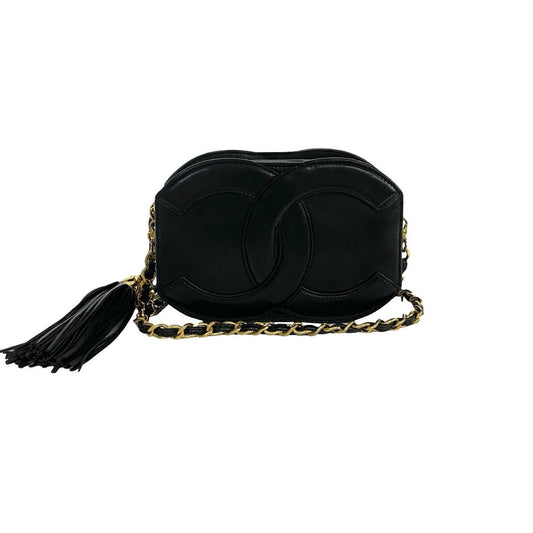 CHANEL Shoulder Bag lambskin black