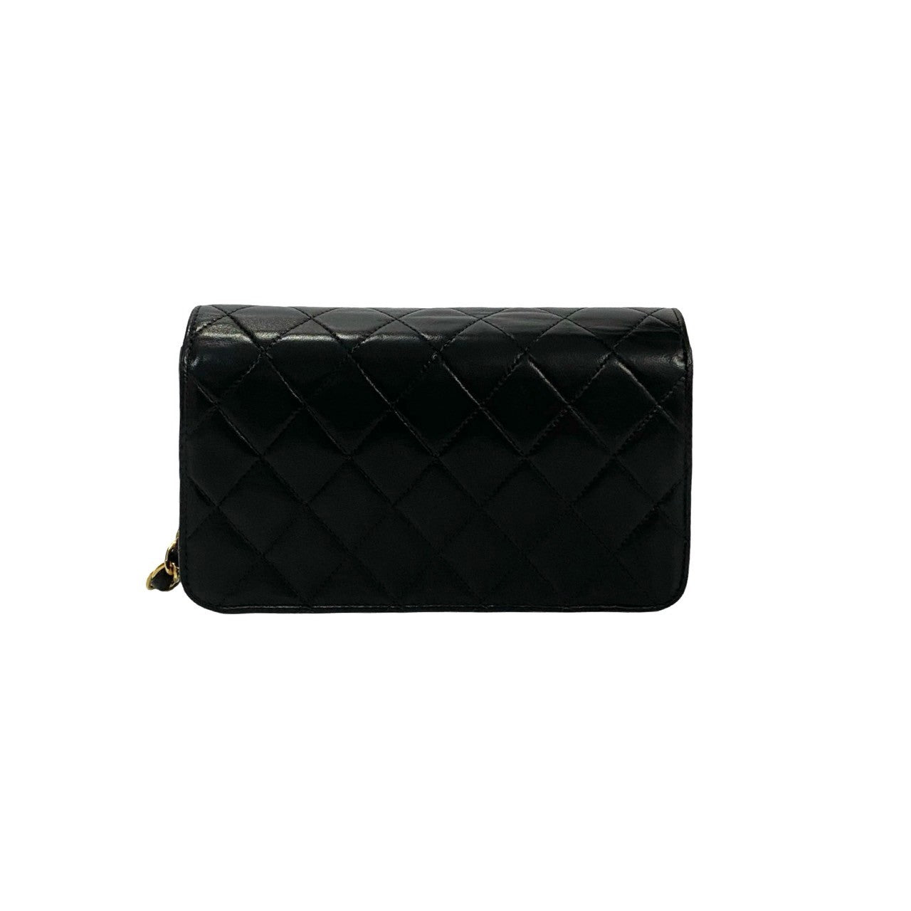 CHANEL Shoulder Bag lambskin black Matrasse