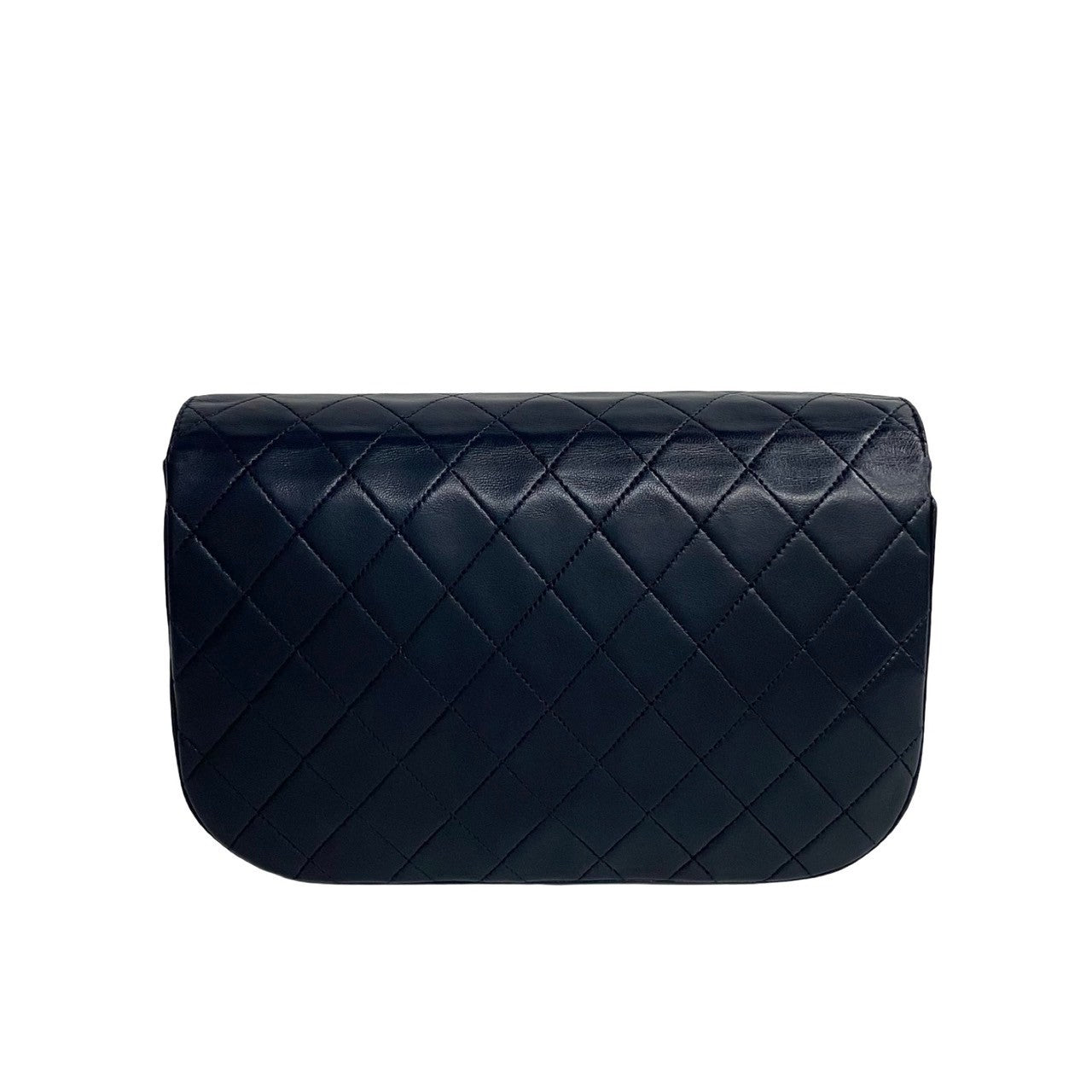 CHANEL Shoulder Bag lambskin Navy Matrasse