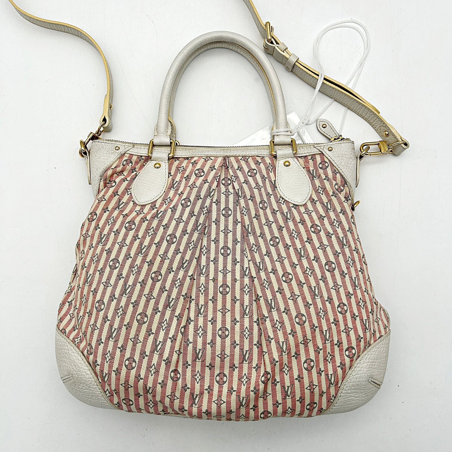 Pre-owned LOUIS VUITTON Mini Lin Croisette Marina PM Rouge LA5549