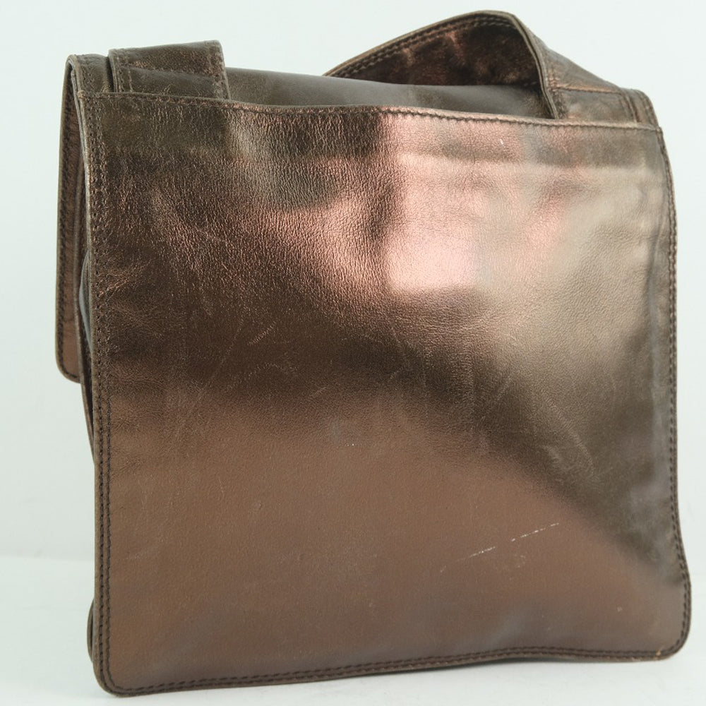 CHANEL Shoulder Bag Calfskin bronze unisex(Unisex) Used
