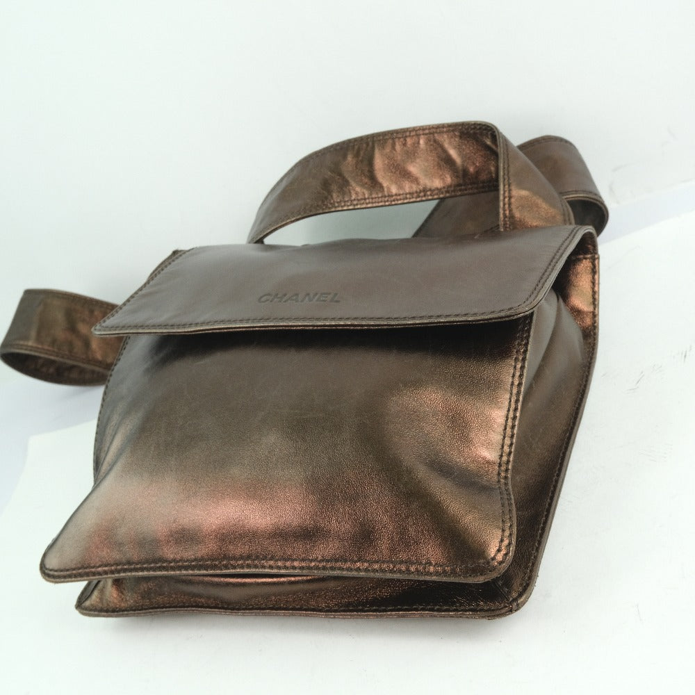 CHANEL Shoulder Bag Calfskin bronze unisex(Unisex) Used