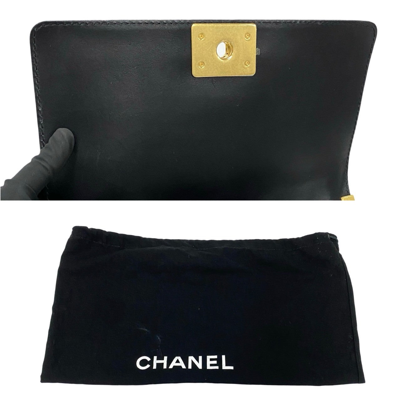 CHANEL Shoulder Bag lambskin Red Matrasse Boy chanel