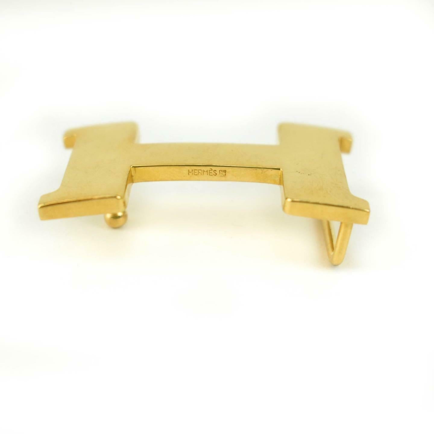 HERMES "Mini Constance" Black/Brown Reversible "H" Belt fits 26"- 28" (vy)