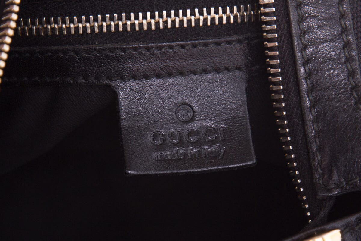 Gucci Vintage Black Monogram Hobo