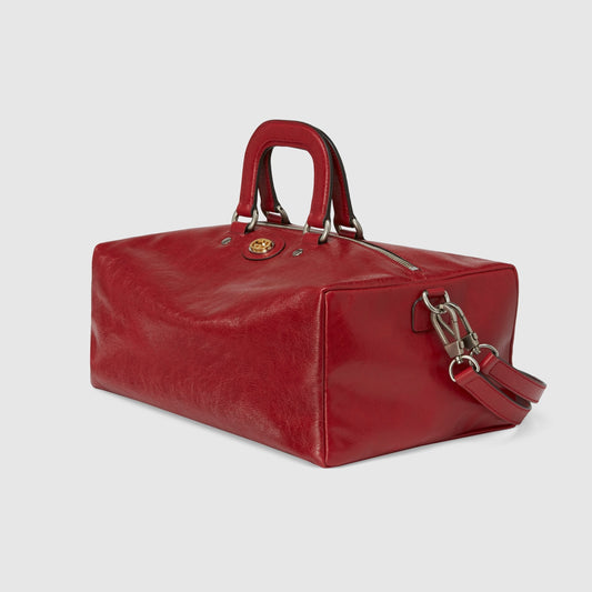 Gucci Soft Leather Backpack Red