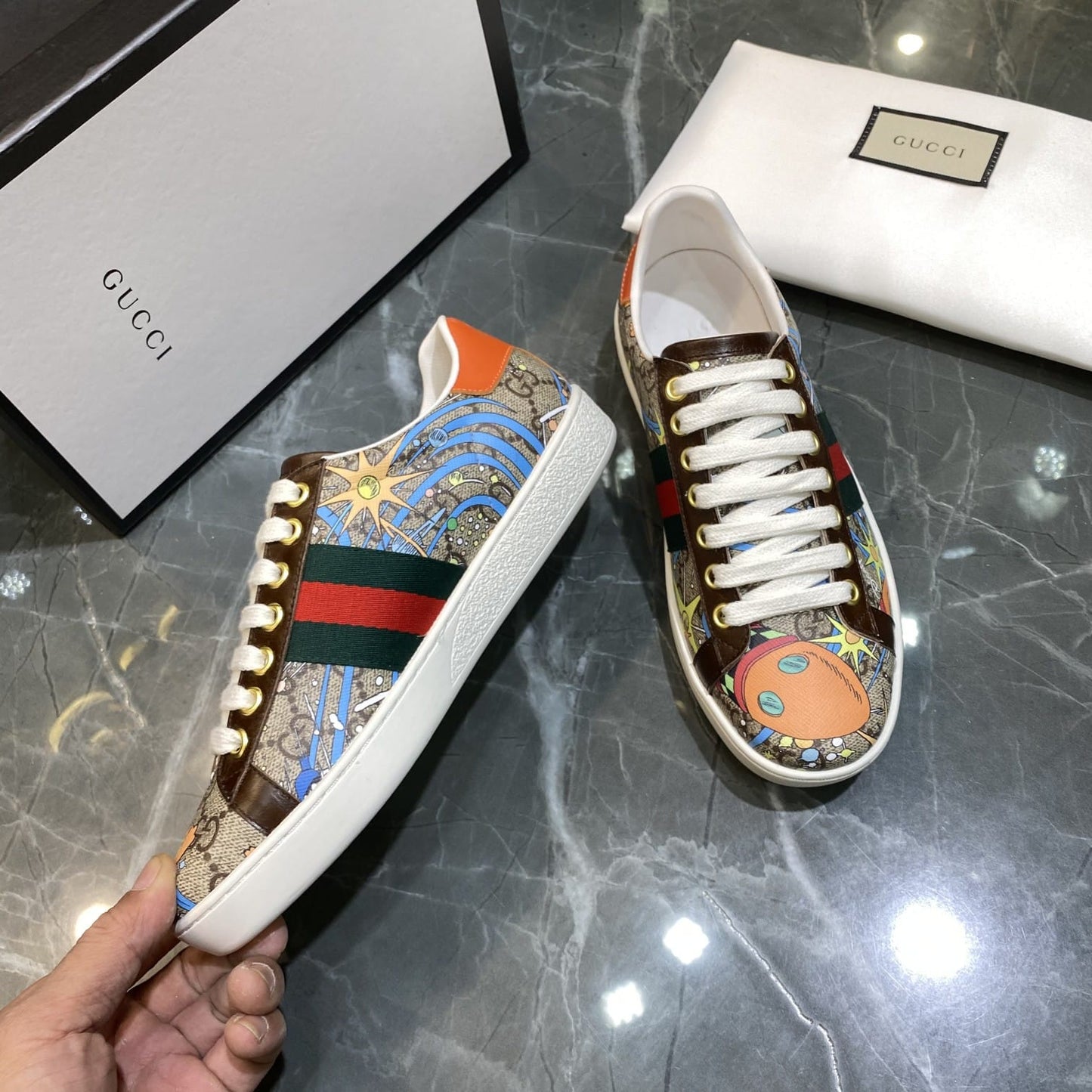 Gucci x Disney Donald Duck Sneakers
