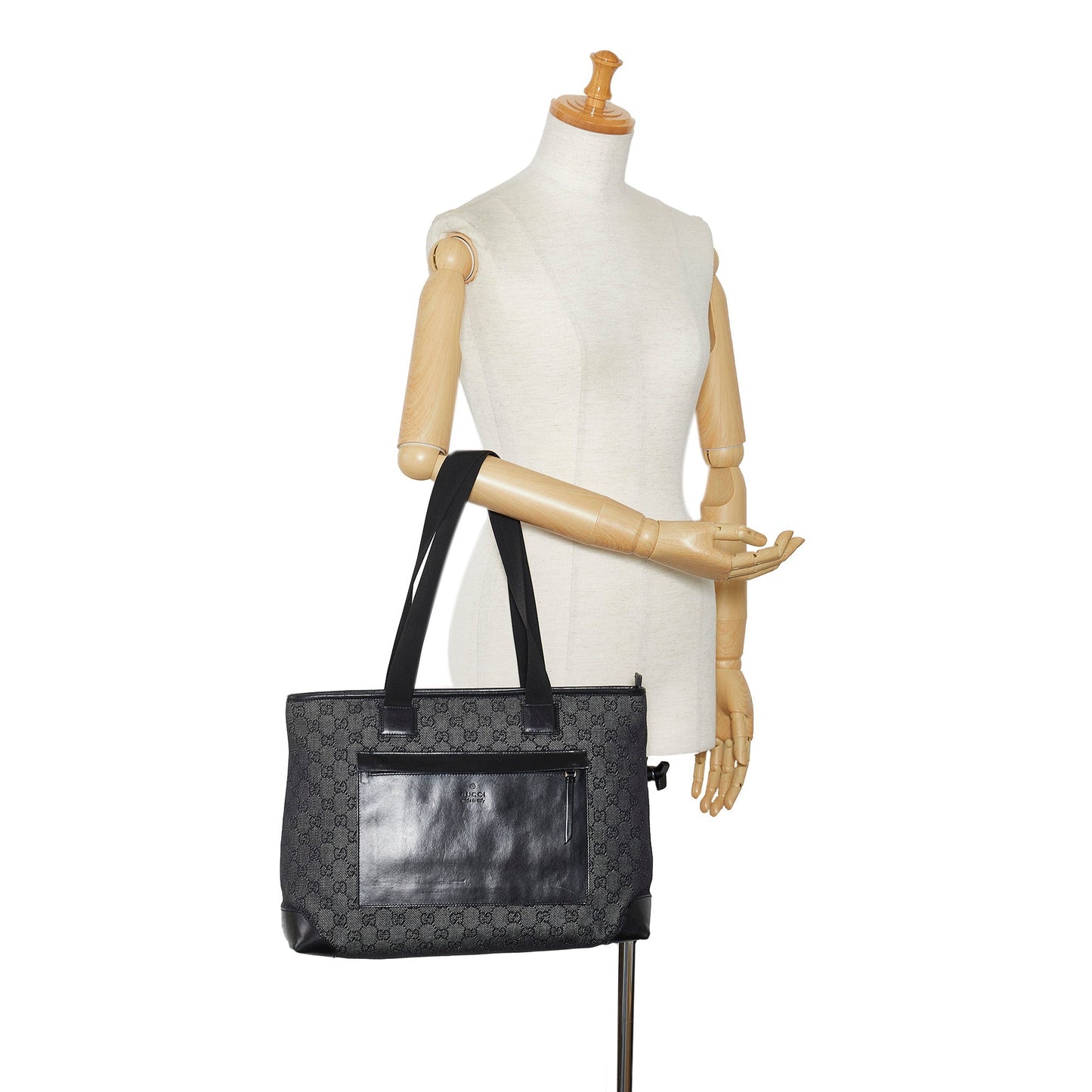 Black Gucci GG Canvas Tote Bag